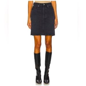 Citizens of Humanity Black Havana Pencil Skirt Denim Short Mini Skirt
